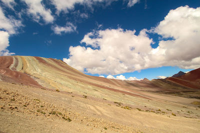 Rainbow mountain. vinicunca, near cusco, peru. montana de siete colores.