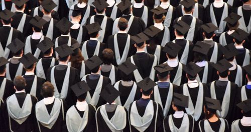 High angle view of people standing on floor