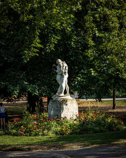 Statue in park