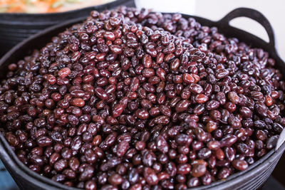 Close-up of roasted coffee beans