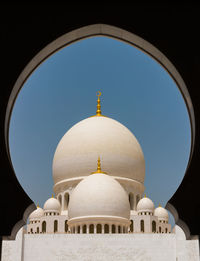 View of cathedral against clear sky