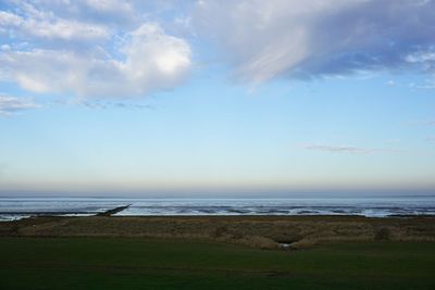 Scenic view of sea against sky