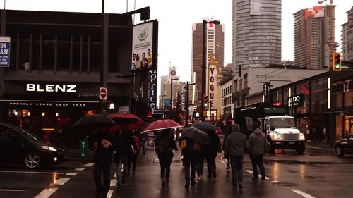 City street with buildings in background