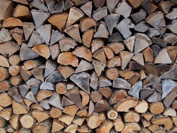 Close-up wood pile