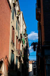 Low angle view of buildings in city