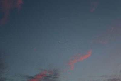 Low angle view of sky at night