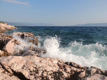 Scenic view of sea against sky