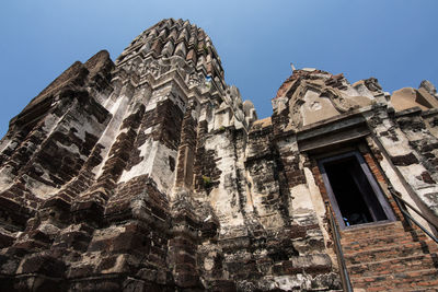 Low angle view of temple against sky