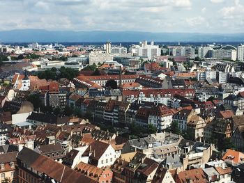 High angle view of cityscape