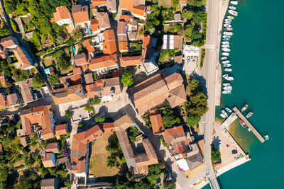 The historic old town of osor on cres island, the adriatic sea, croatia