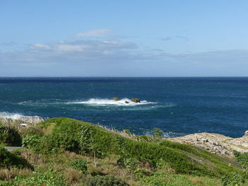 Scenic view of sea against sky