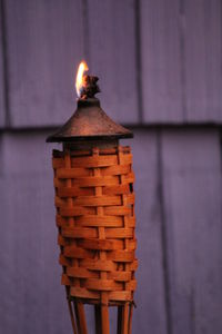 Close-up of illuminated lamp