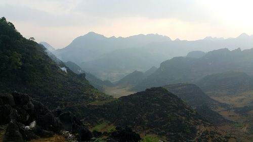 Scenic view of mountains