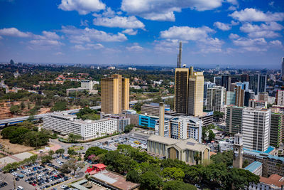 Cityscape against sky