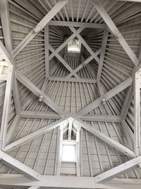 Low angle view of ceiling of building