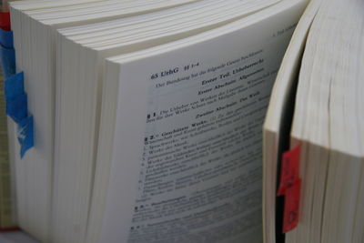 View of books on book
