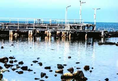 View of pier over sea