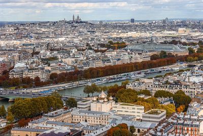 High angle view of cityscape