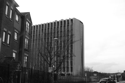 Low angle view of buildings in city