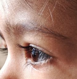 Close-up portrait of human eye