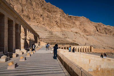 People walking on staircase