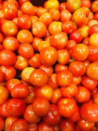 Full frame shot of tomatoes in market
