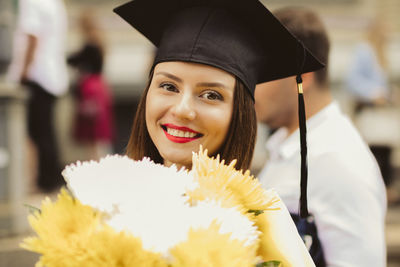 Portrait of a smiling young woman