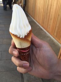 Close-up of ice cream