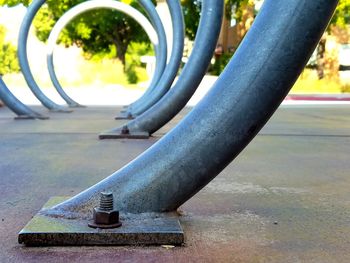 Close-up of sculpture in park