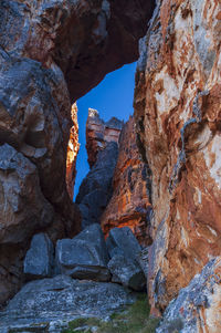 View of rock formation