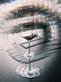 Glass with red wine