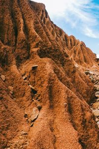 Scenic view of rock formations bat ol jogi canyons at nanyuki, kenya
