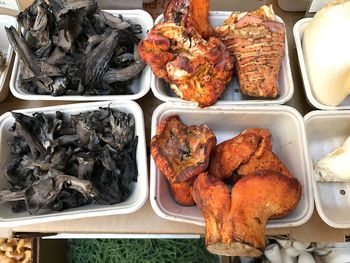 Close-up of food on tray