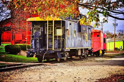 Train on railroad track