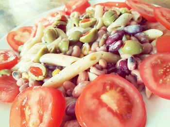 Close-up of salad in plate