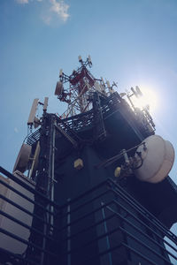 Low angle view of built structure against sky