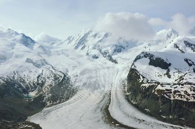 Snow covered mountains