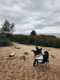 Dogs on beach