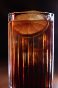Close-up of drink in glass
