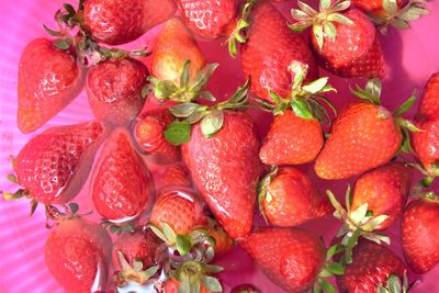 Full frame shot of strawberries