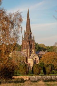 Low angle view of church