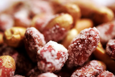 Close-up of roasted peanuts