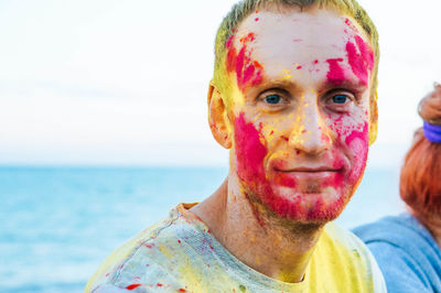 Portrait of a man wearing mask