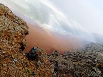 Scenic view of rocky mountains