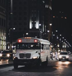 City street at night