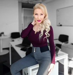 Portrait of a smiling young woman