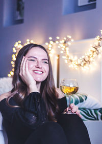 Portrait of a smiling young woman