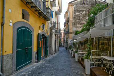 A street of salerno, old town of southern italy.