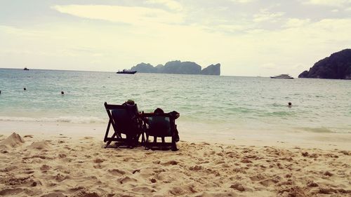 Scenic view of sea against sky