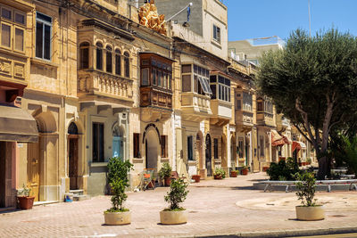 Albert city, malta - july 17, 2019. traditional maltese architecture in albert city in malta